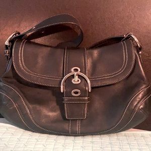 Authentic Coach boho shoulder bag